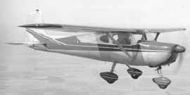 Cessna 150:  2 seats, sheet-metal construction, tricycle landing gear.  The trainer that finally outsold the Piper Cub. Later models would have rear windows, a swept tail, and wider landing gear for even better handling.