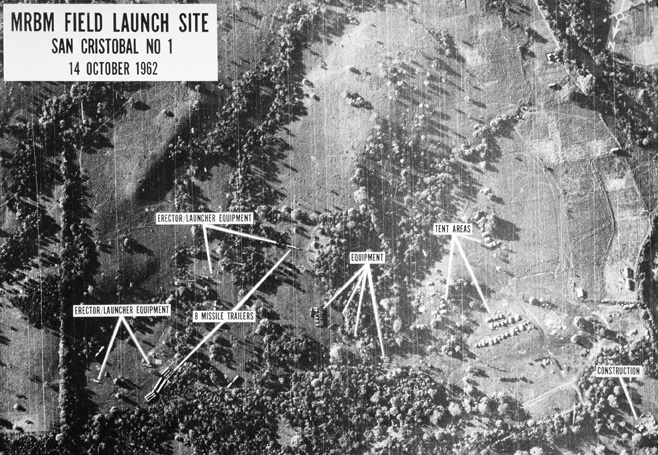 1960's -- Cuba- an aerial view of the San Cristobal medium-range ballistic missile launch site number two. November 1, 1962 (U.S. Air Force Photo)