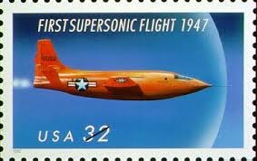 Supersonic Flight U.S. commemorative stamp, courtesy of NASA history office