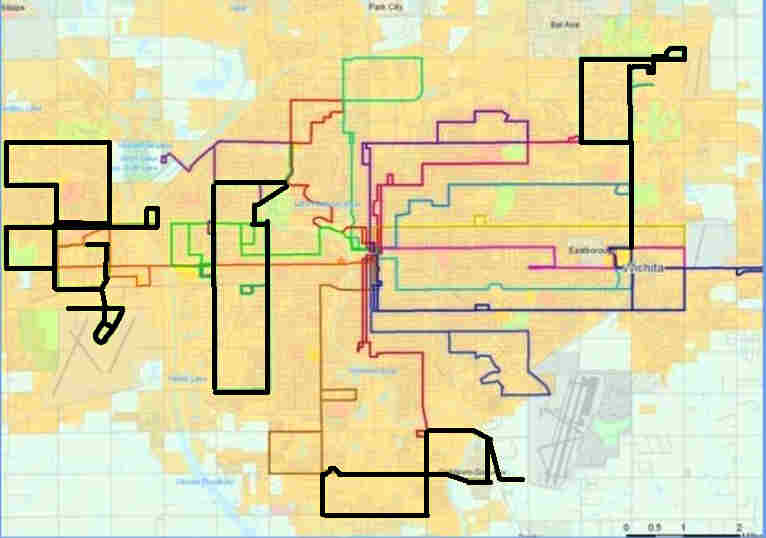 Wichita Bus Routes 2010 -- CLICK to ENLARGE