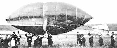 Frederick Marriott's steam-powered dirigible actually flew in controlled, powered flight.