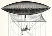 Henri Giffard's steam-powered dirigible actually flew.