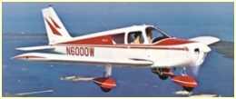 Cherokee 160: modern construction, replacing the old-fashioned Tri-Pacer.  Notice the simple, straight, 'fat' wing.